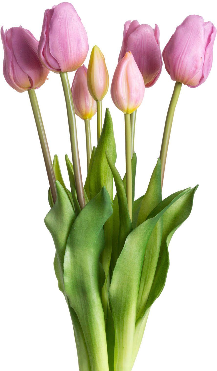 Kunstpflanze Maiva Tulpe, OTTO home, Höhe 47 cm, Tulpenbündel im 7er-Set