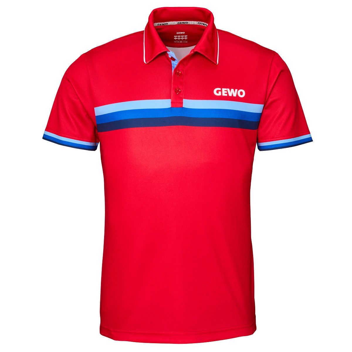 Poloshirt GEWO Poloshirt Santiago rot/blau XL