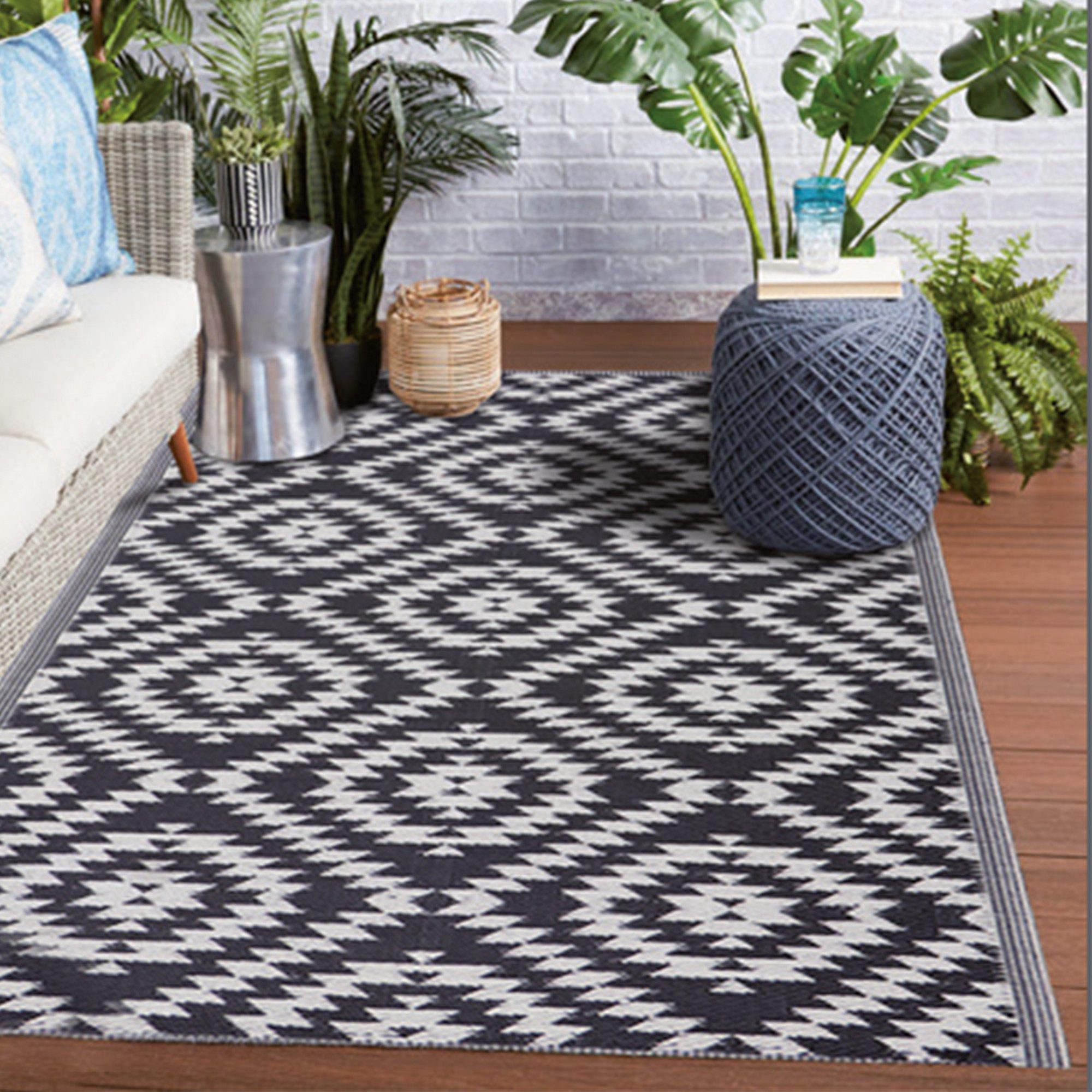 Bestlivings Outdoorteppich Flachgewebe verschiedene Größen/Designs, Rechtec günstig online kaufen