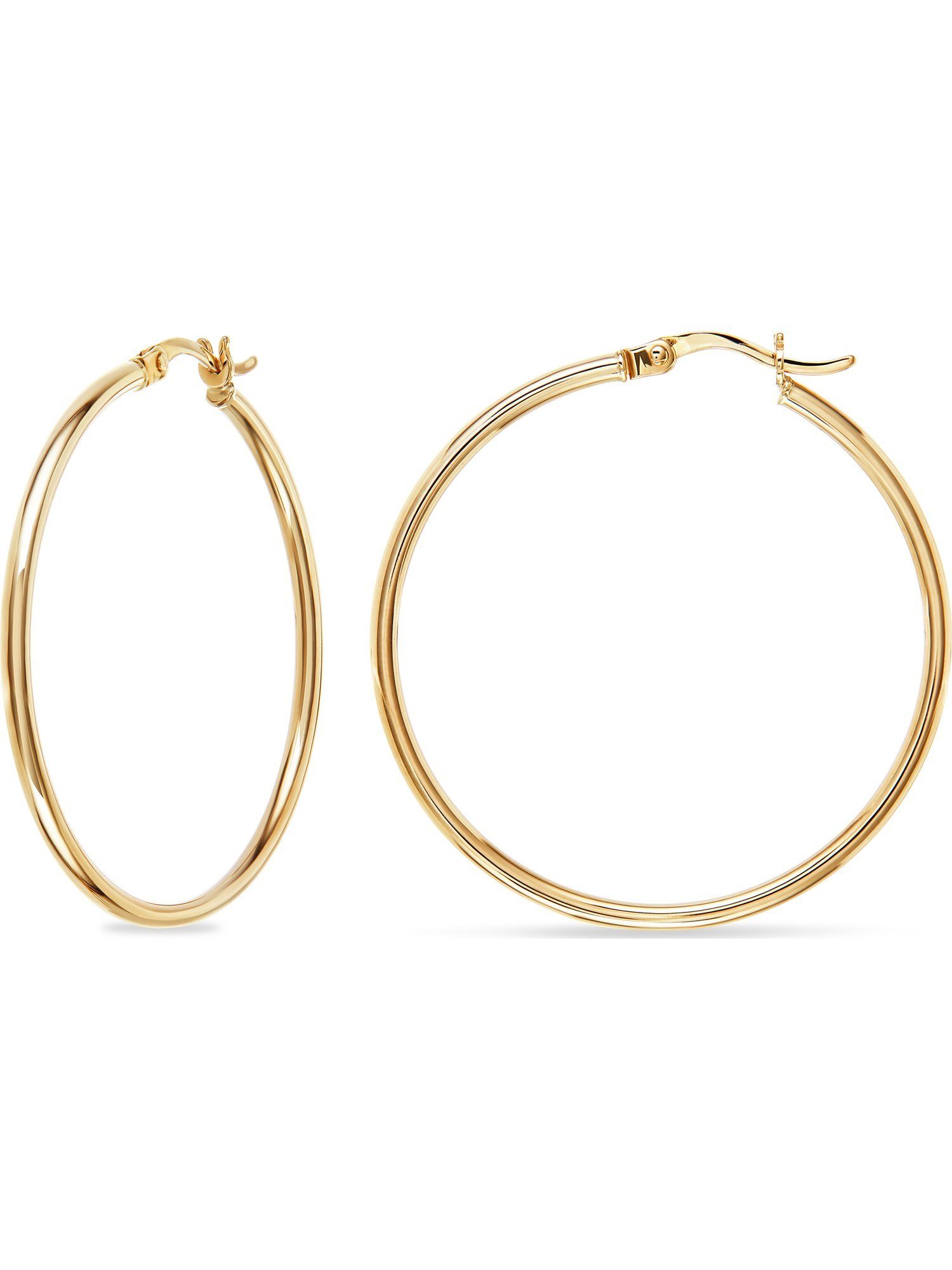 FAVS Paar Creolen FAVS Damen-Creolen 375er Gelbgold (Paar)
