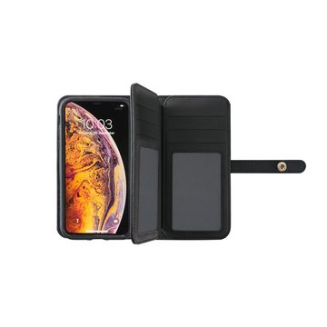 KMP Creative Lifesytle Product Handyhülle Portemonnaie Schutzhülle für iPhone XS, X Black Panther 5,8 Zoll