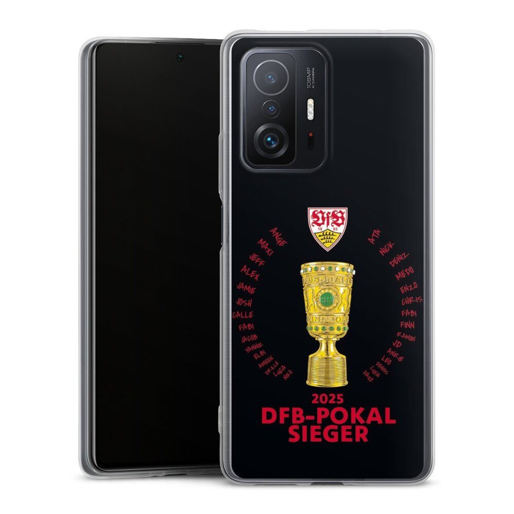 DeinDesign Handyhülle VfB Stuttgart Pokal Offizielles Lizenzprodukt, Xiaomi 11T 5G Slim Case Silikon Hülle Ultra Dünn Schutzhülle