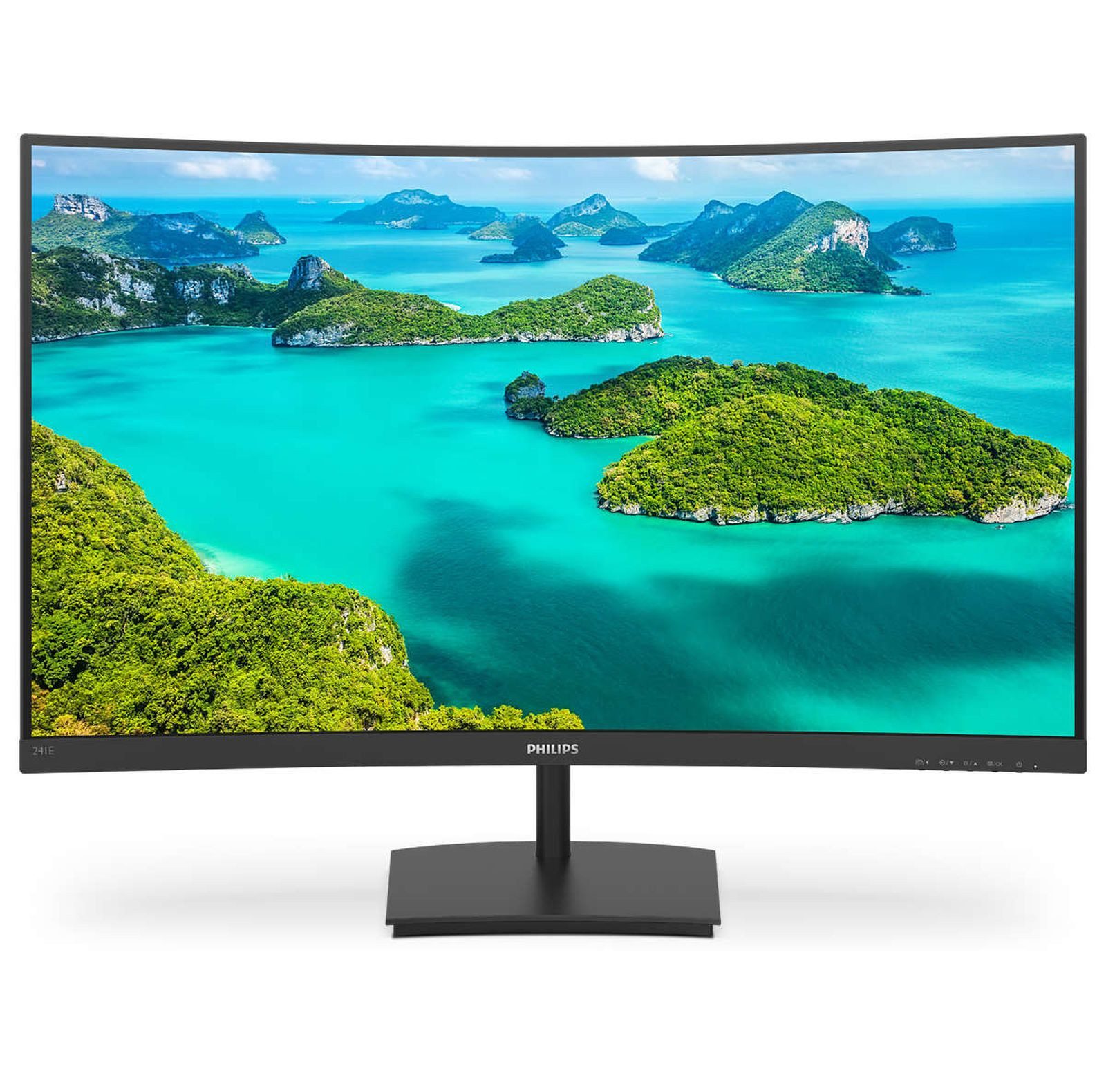 Philips 59.9cm (23.6) 241E1SC 16:09 HDMI VA TFT-Monitor (1920 x 1080 px, Full HD, 4 ms Reaktionszeit, 75 Hz, VA, Curved, Adaptive-Sync)