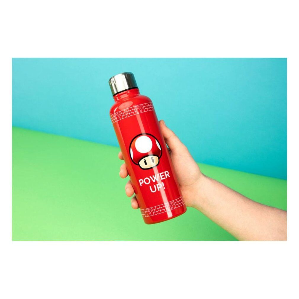 Paladone Trinkflasche Super Mario Trinkflasche Power Up