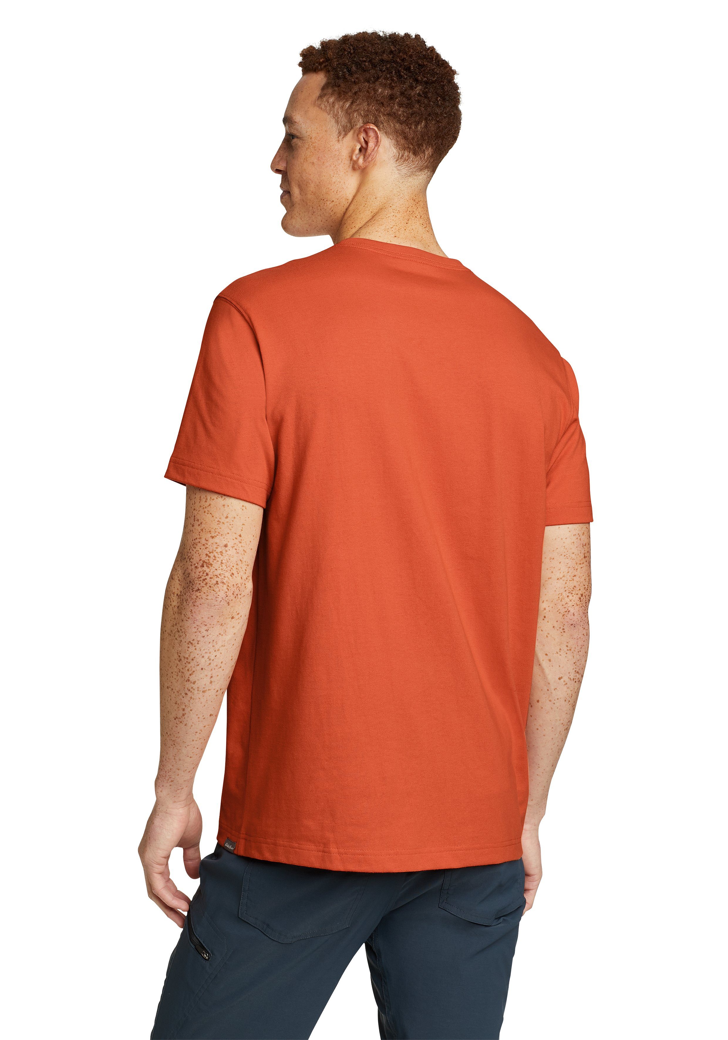 Pro Eddie Dunkles Bauer Wash 100% T-Shirt Shirt Tasche Legend - mit Baumwolle Pfefferrot Kurzarm