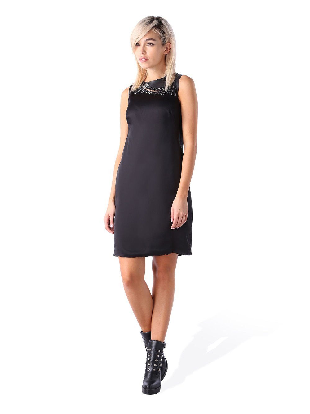 Etuikleid Diesel D-Aminax Abito 900 Damen Kleid Schwarz