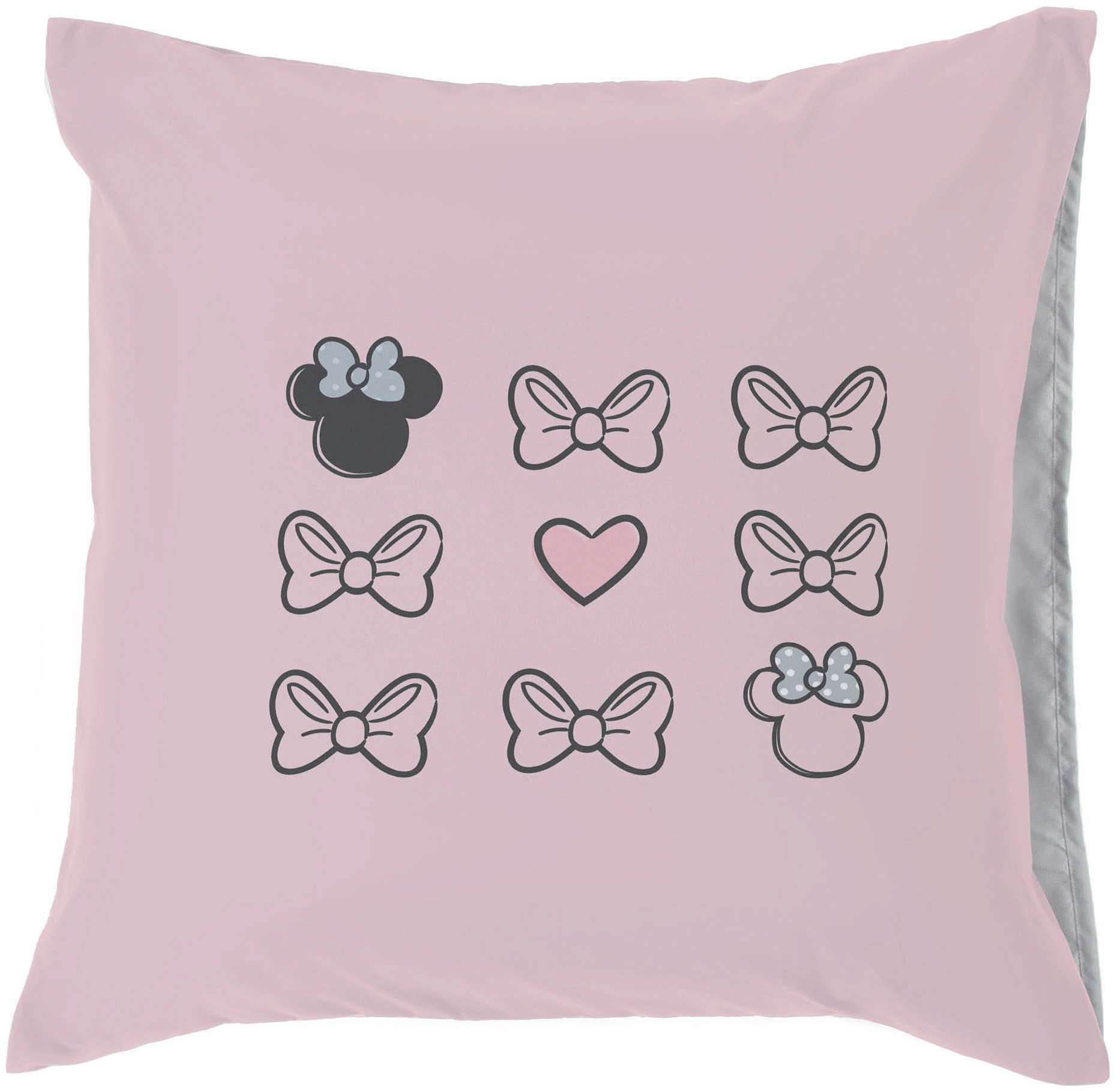 Disney Kinderbettwäsche Disney Minnie Mouse Bettbezug-Set 135x200 cm + Kissenbezug 80x80 cm, Washed Cotton, 2 teilig, 100 % Baumwolle, maschinenwaschbar, wendba – Bild 5 von 5