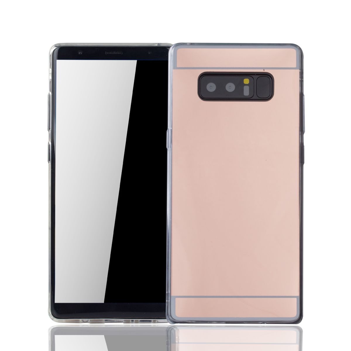 König Design Handyhülle Samsung Galaxy Note 8, Samsung Galaxy Note 8 Handyhülle Backcover Rosa