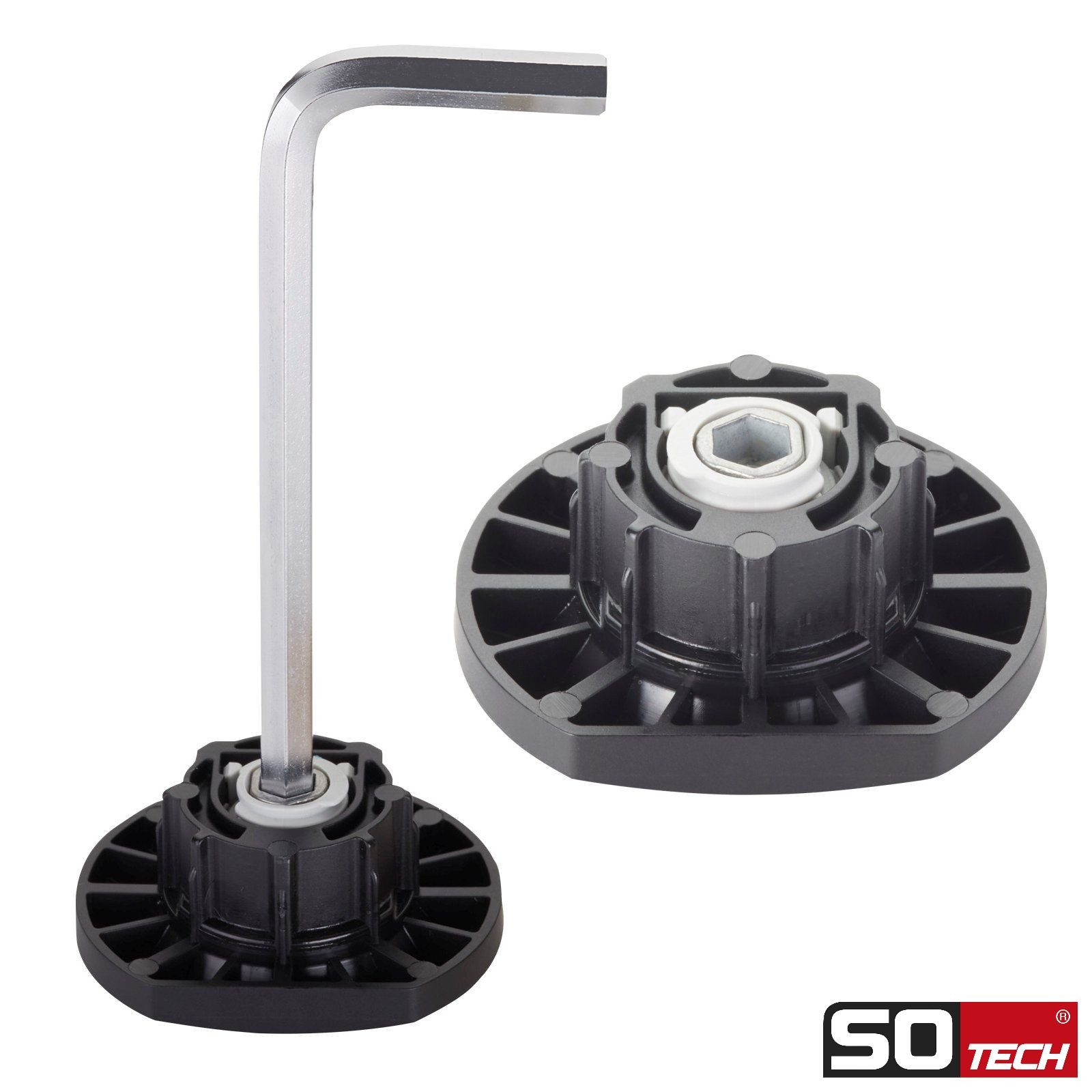 SO-TECH® Möbelfuß Höhenversteller für Ø 30 mm Topfbohrung, Höhenverstellung günstig online kaufen