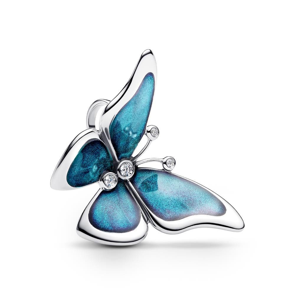 Pandora Charm-Einhänger Schmetterling Slide-Charm, 925er Silber von PANDORA Moments