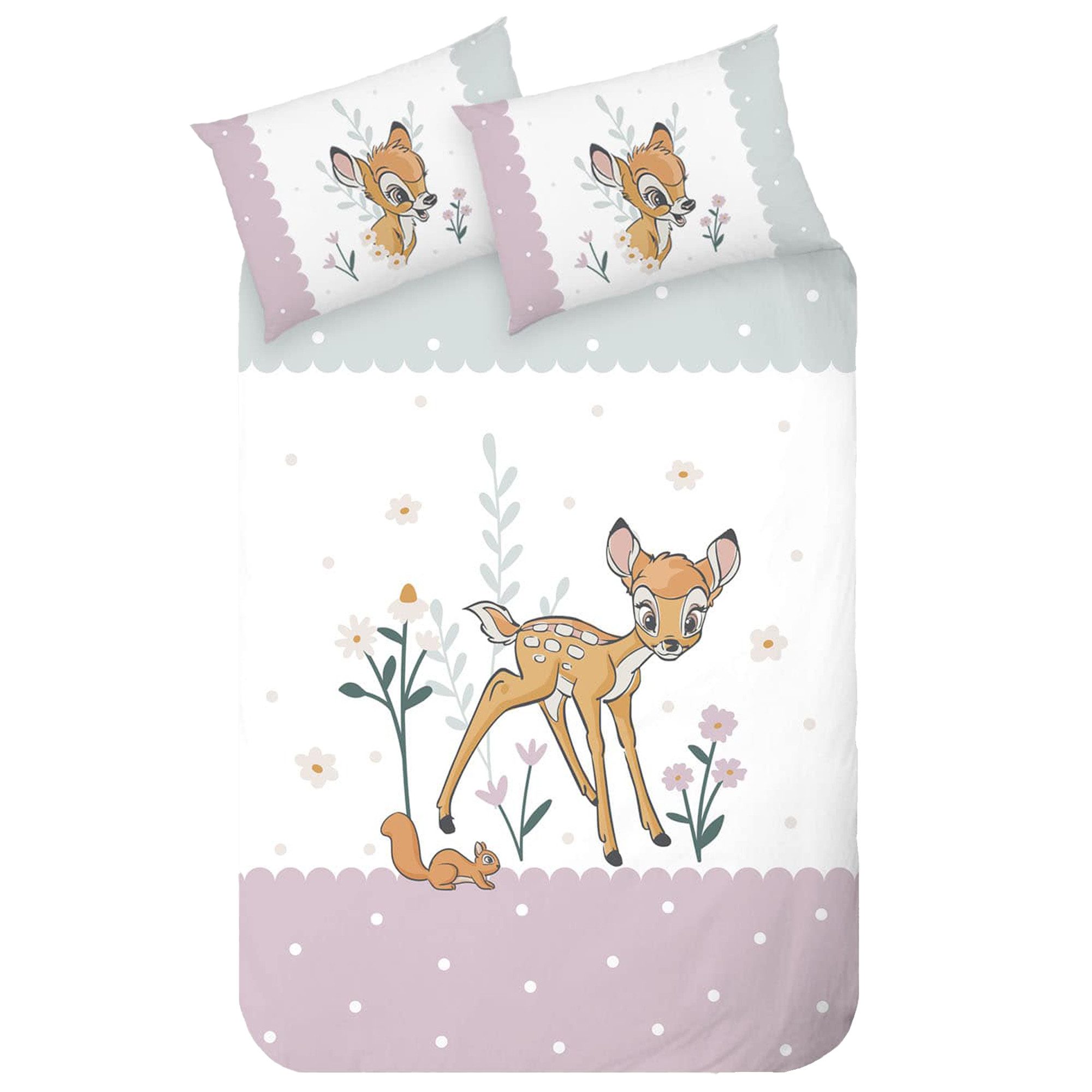 BERONAGE Kinderbettwäsche Disney Bambi Flower Baby günstig online kaufen