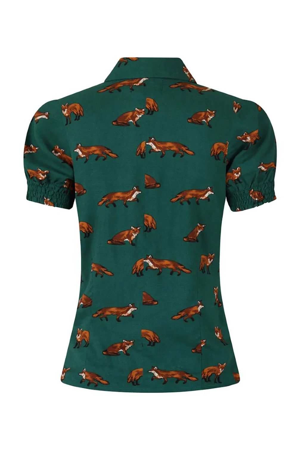 Hell Bunny Blusenshirt Vixey Grün günstig online kaufen