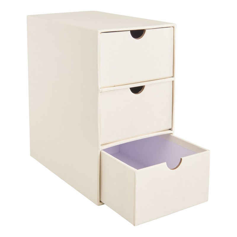 VBS Aufbewahrungsbox Schubladenbox 3-schübig (4 St), 10 cm x 18,5 cm