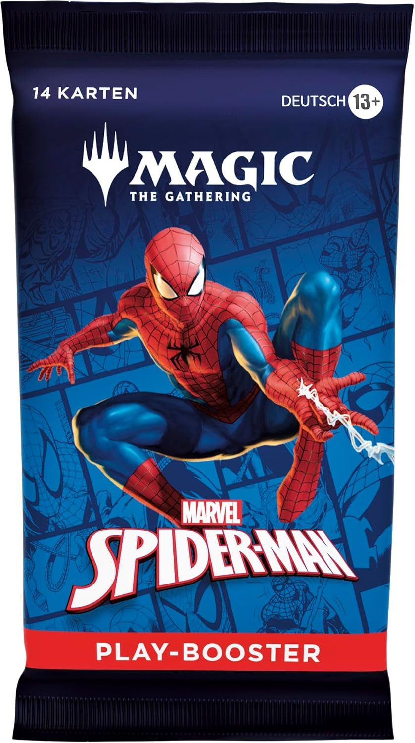 Magic the Gathering Sammelkarte Marvel's Spider-Man Play-Booster Display Deutsch, Enthält 30 Booster Packs