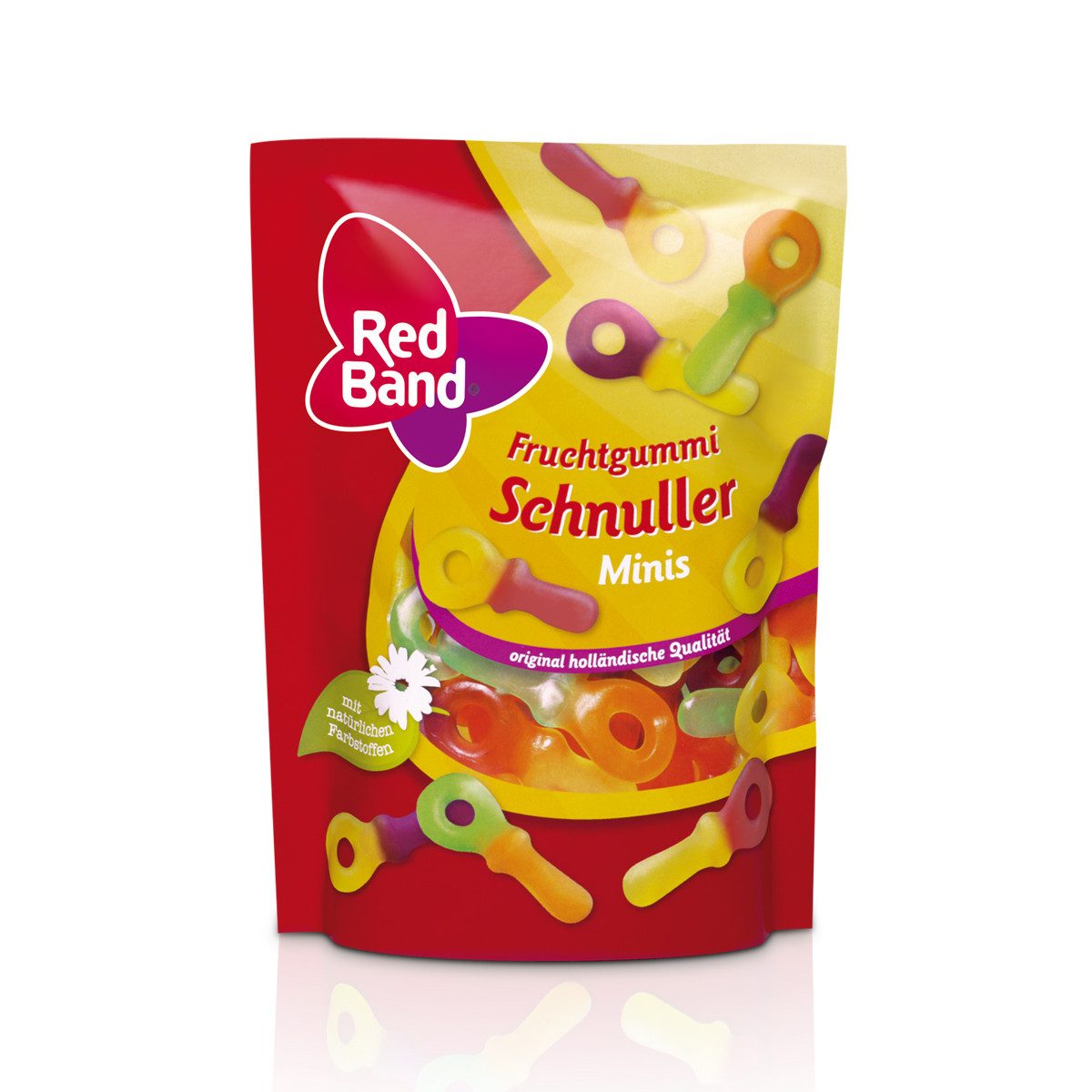 Red Band Süßigkeit, Red Band Fruchtgummi Schnuller Minis fruchtige Kombination 200g