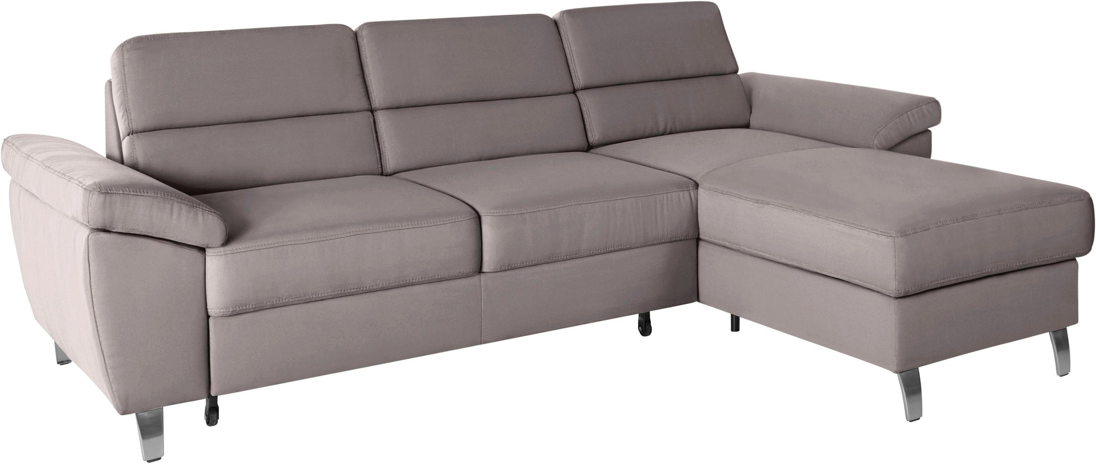 sit&more Ecksofa "Sorano L-Form", wahlweise mit Bettfunktion und Bettkasten günstig online kaufen
