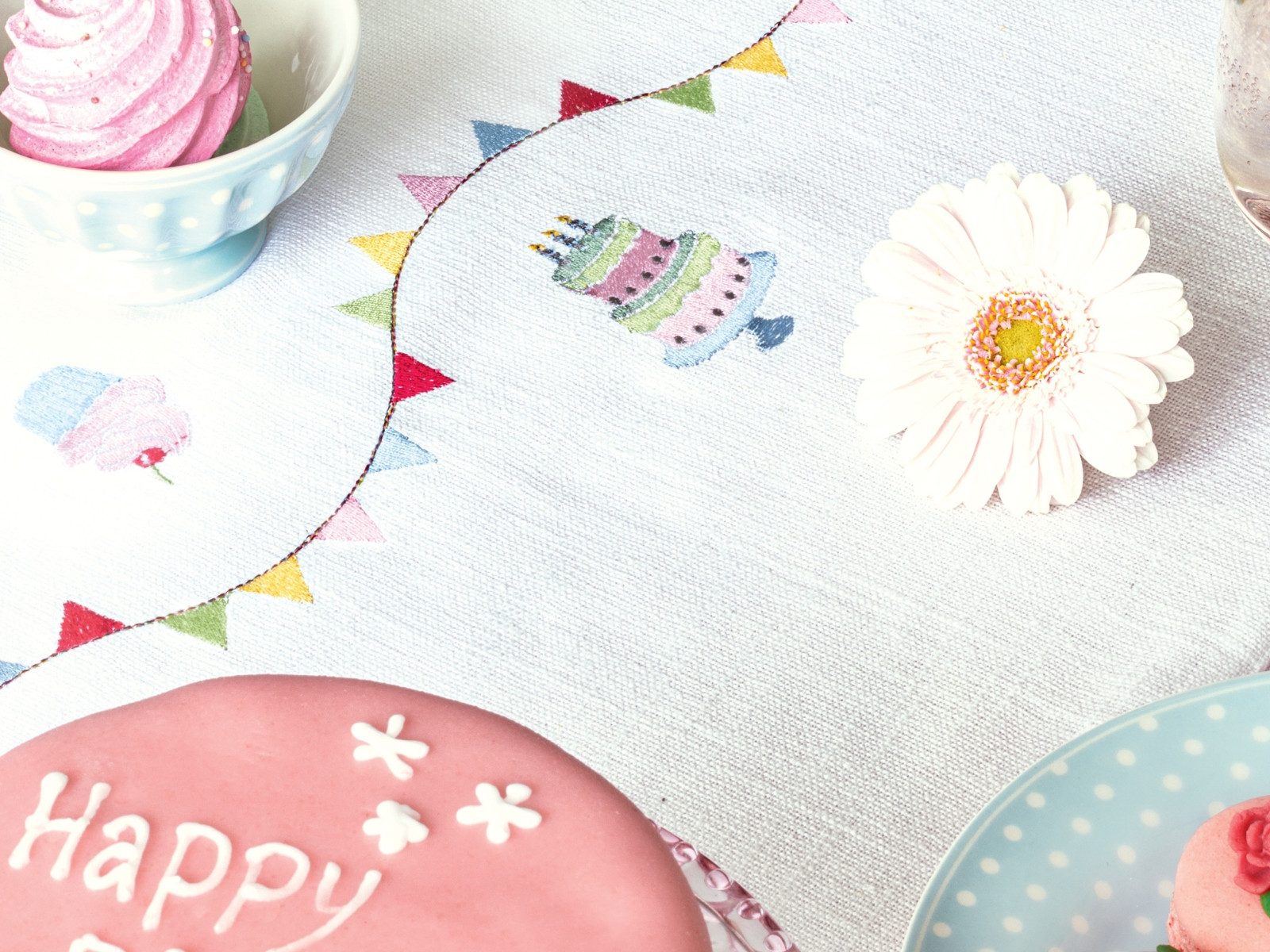 Greengate Geschirrtuch Dotty Geschirrtuch pale pink 70x50cm