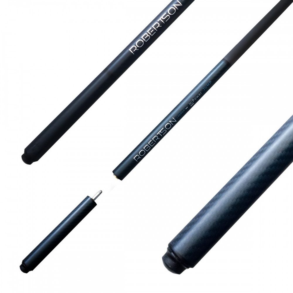 Robertson Billardqueue 1098.05 Jump Queue HiPower Carbon 3-tlg. Billardqueue schwarz