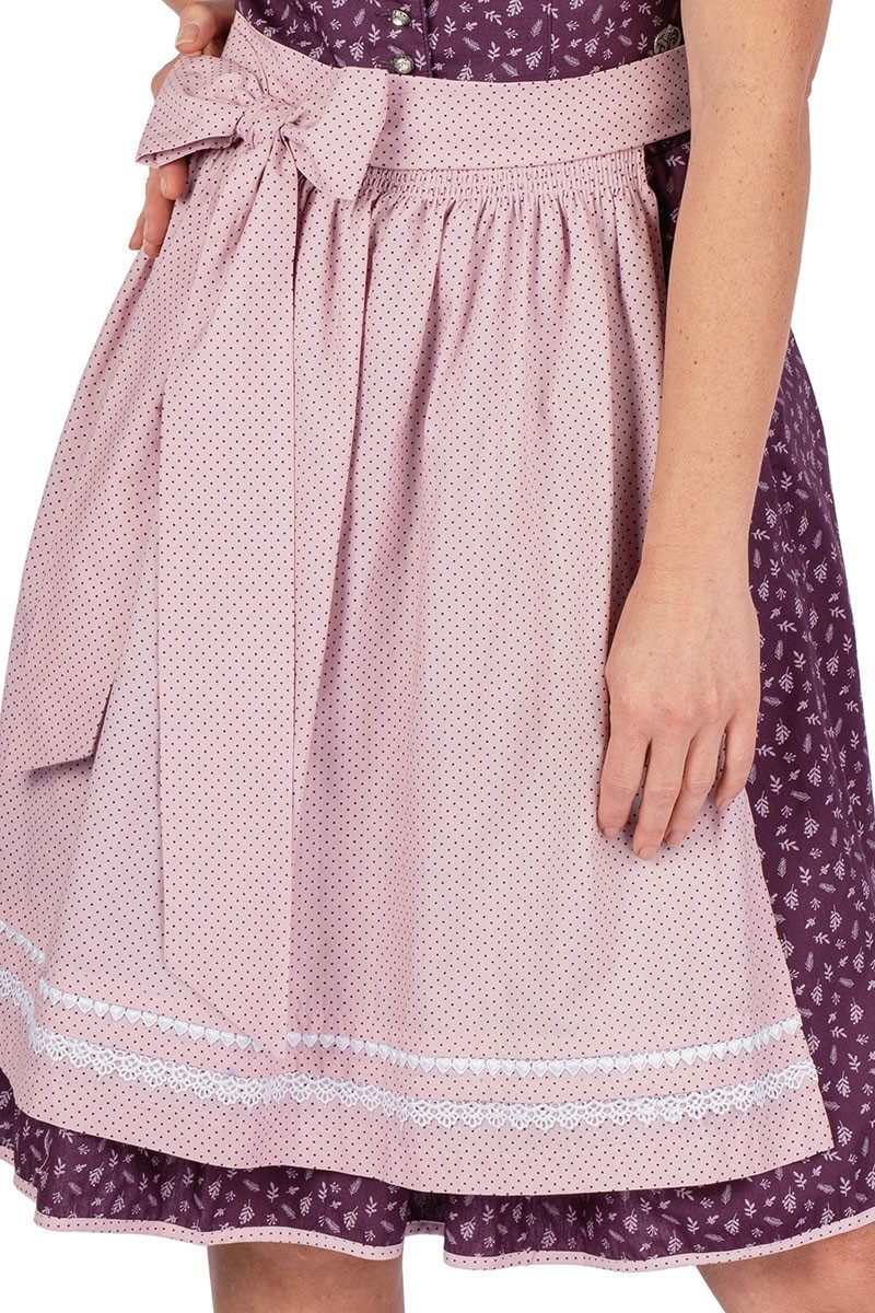 MarJo Dirndl Retro Dirndl 2tlg. - MIRIAM - pflaume/rosé – Bild 3 von 4