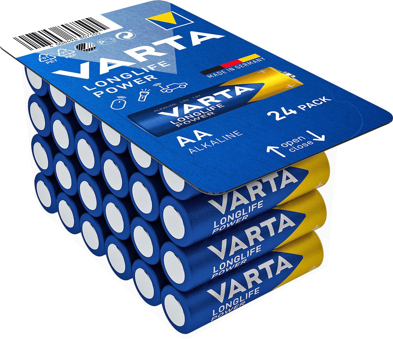 VARTA Varta VARTA Longlife Power AA Cube Pack24 Mignon (AA)-Batterie Alkali- Batterie