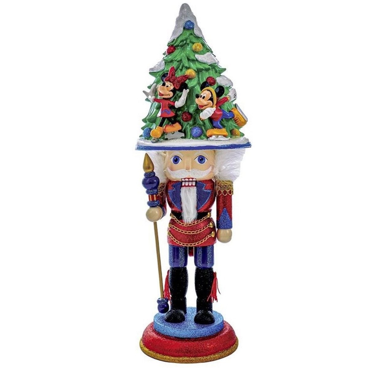 Kurt S. Adler Nussknacker DN6161L - Mickey und Minnie Skating Hut, 40 cm (16), (1-tlg)