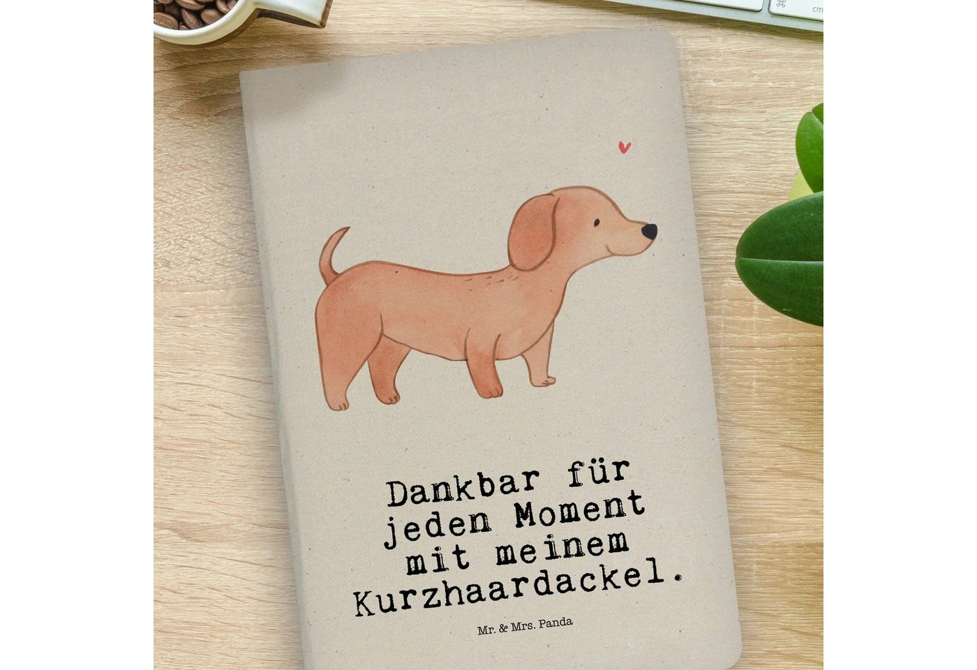 Thumbnail - Mr. & Mrs. Panda Notizbuch Dackel Kurzhaardackel Moment - Transparent - Geschenk, DIN A4 Notizbu Mr. & Mrs. Panda, Bezau...