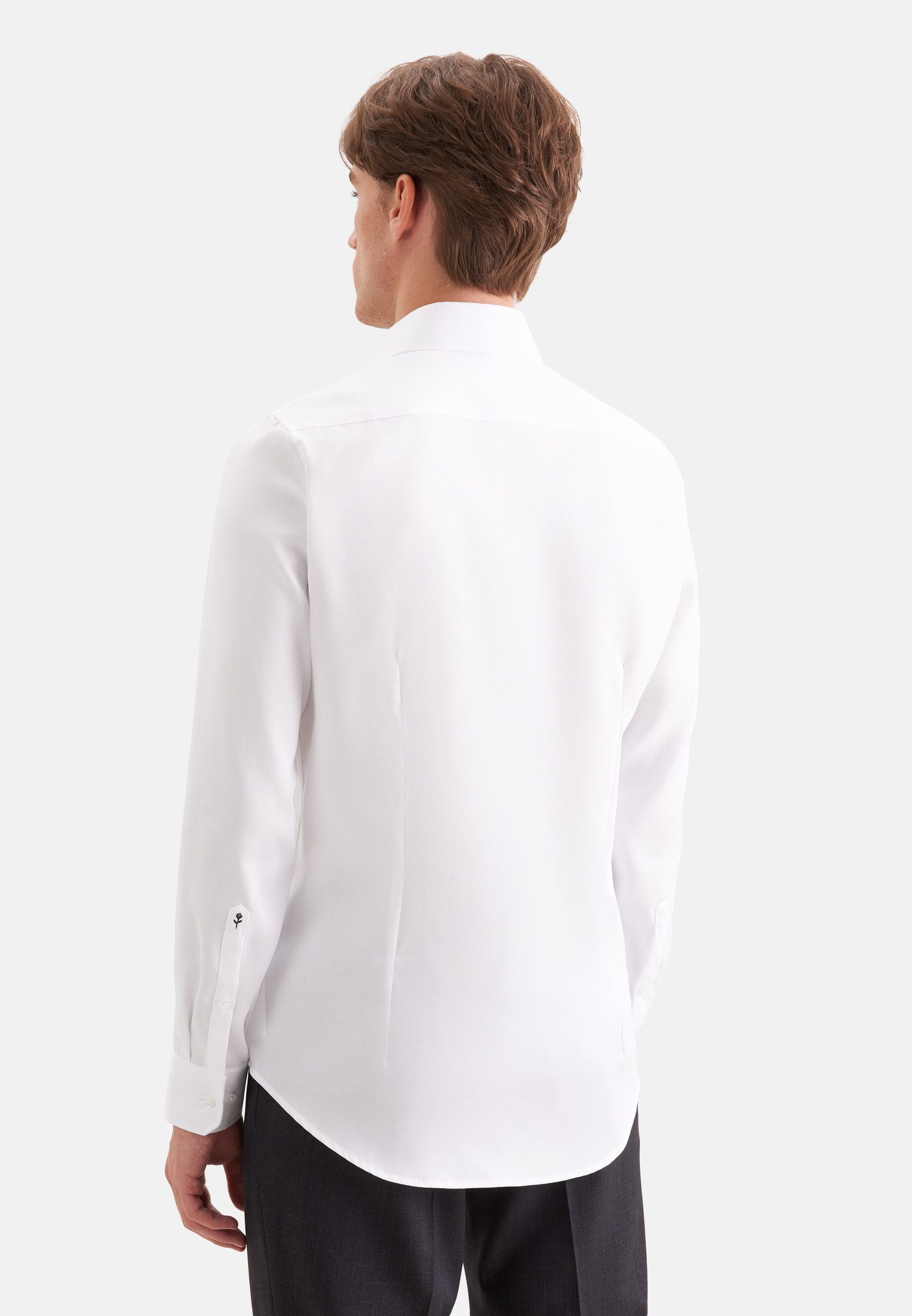 seidensticker Businesshemd Schwarze Rose Slim 1/1 Kentkragen Uni – Bild 2 von 5