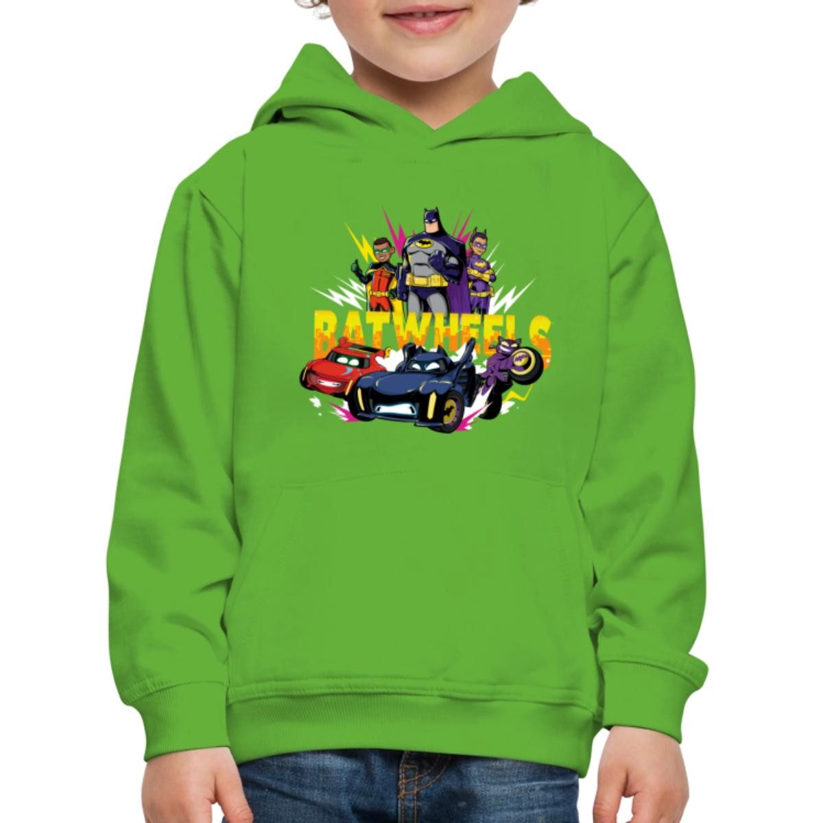 Hoodie Batwheels Logo Mit Superhelden Und Ihren Autos Kinder Premium Hoodie