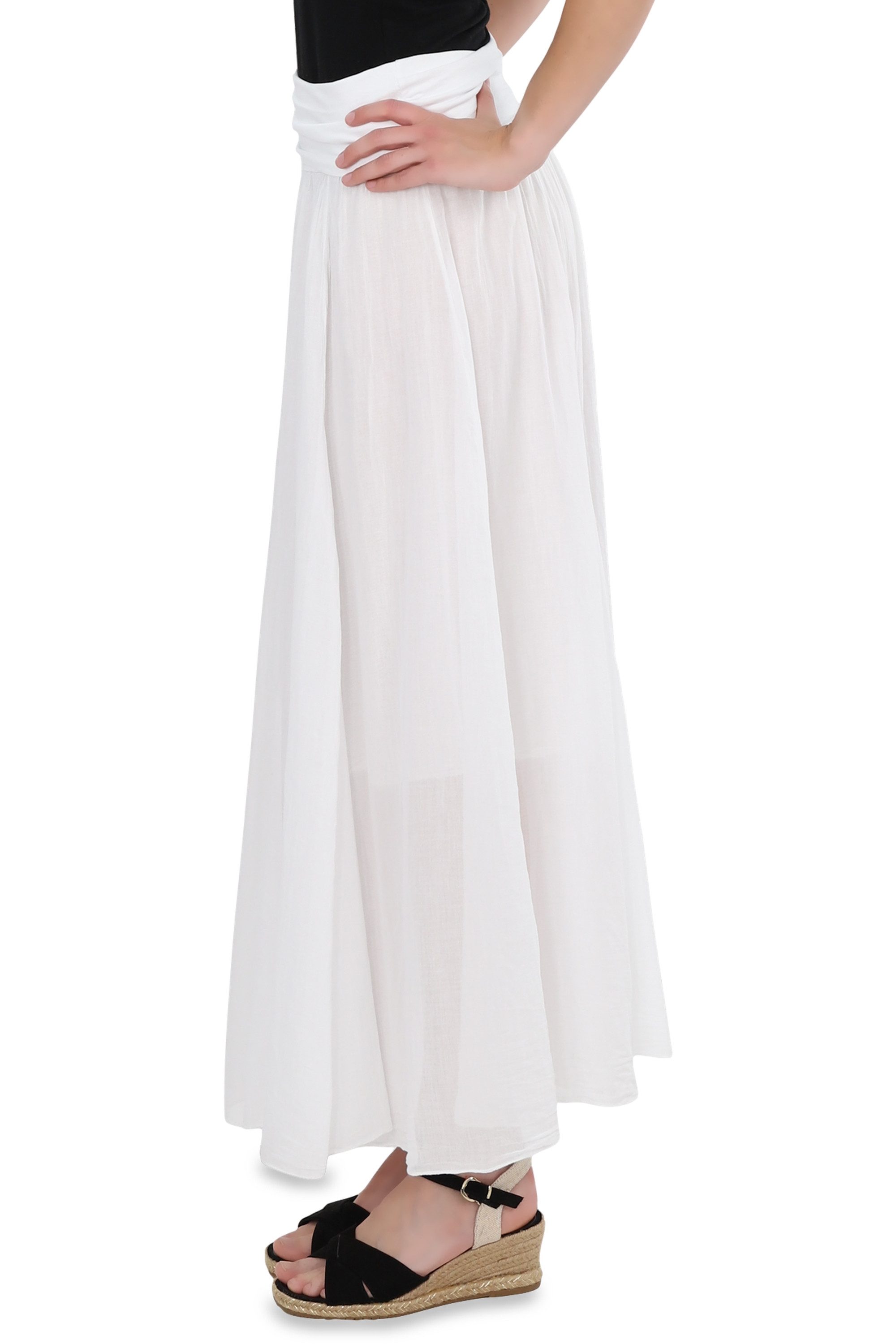 malito more than fashion Sommerrock 80150 figurumspielendes Bandeaukleid aus 100% Baumwolle
