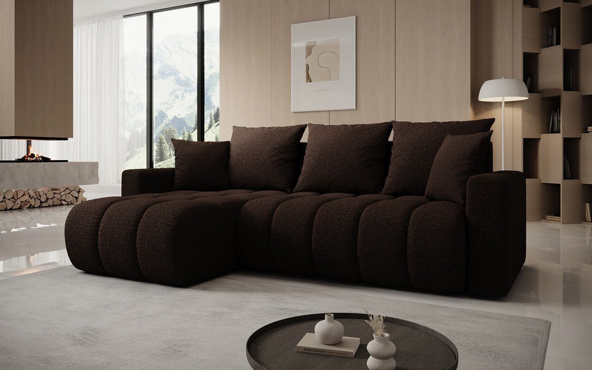 Luxusbetten24 Schlafsofa Designer Sofa Giulio L, mit Stauraum und Schlaffunktion – Bild 2 von 5