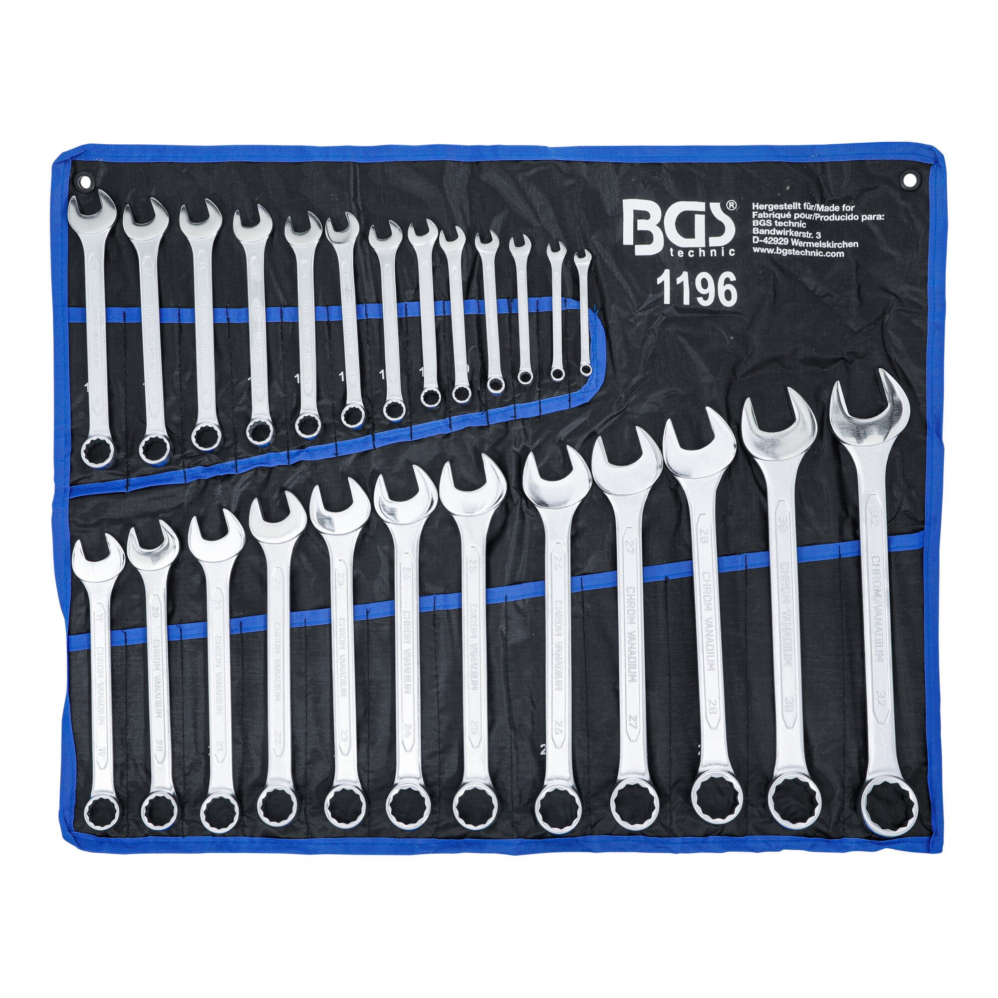 BGS technic Schraube BGS Maul-Ringschlüssel-Satz SW 6 - 32 mm 5020 g 25-tlg.