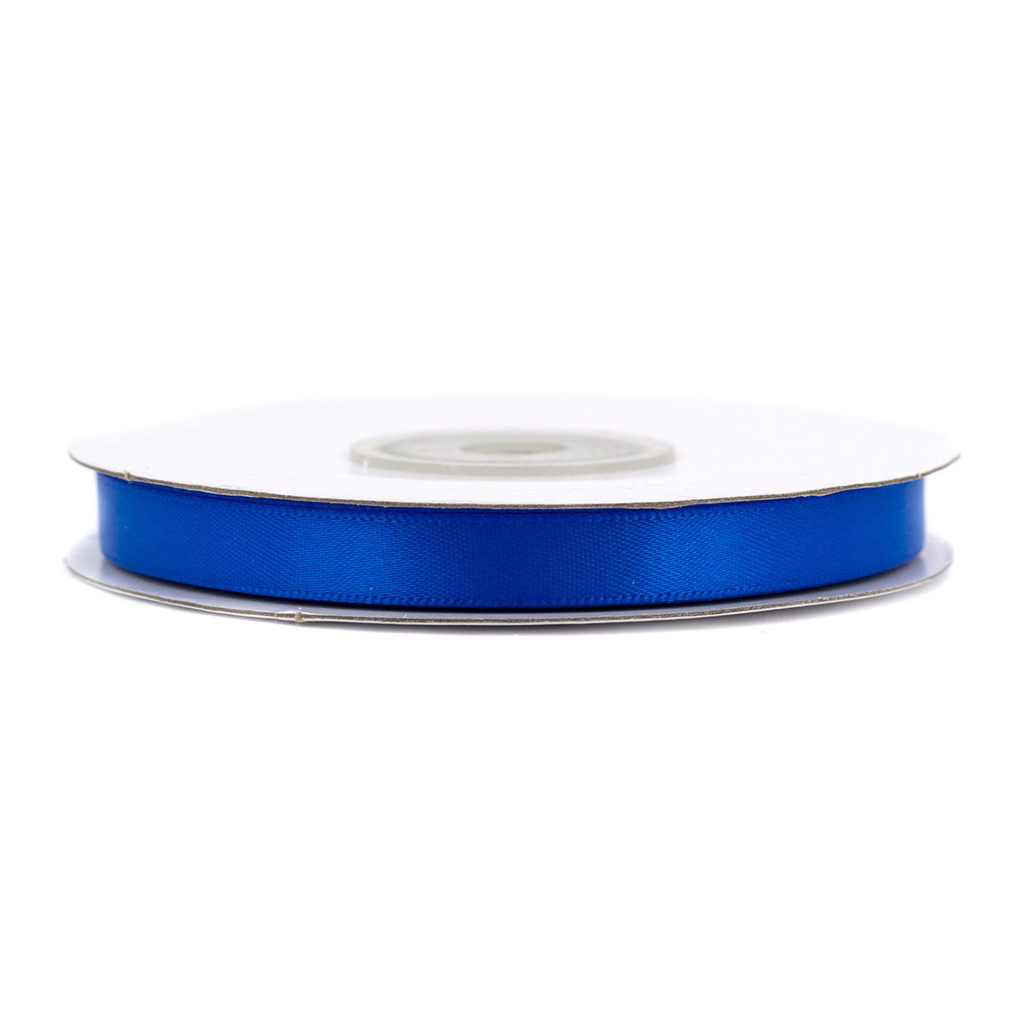 Creativery Satinband, Doppelseitiges Satinband 6mm x 20m Rolle Blau