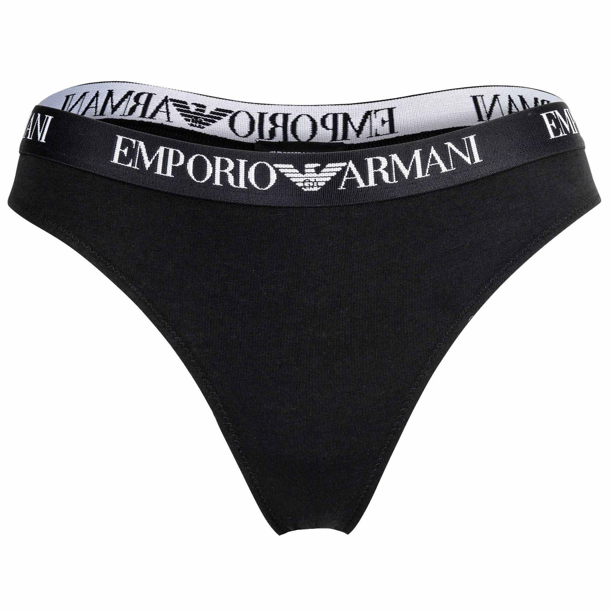 Emporio Armani String Damen String 2er Pack Baumwolle ESSENTIAL COTTON (Packung, 2er Pack)