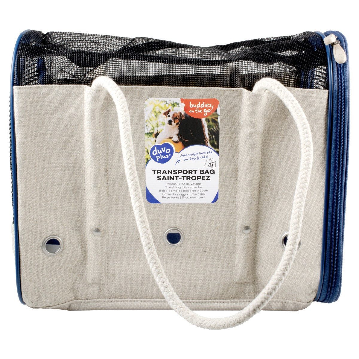 DUVO+ Tiertransporttasche Transporttasche Saint-Tropez beige für Hunde