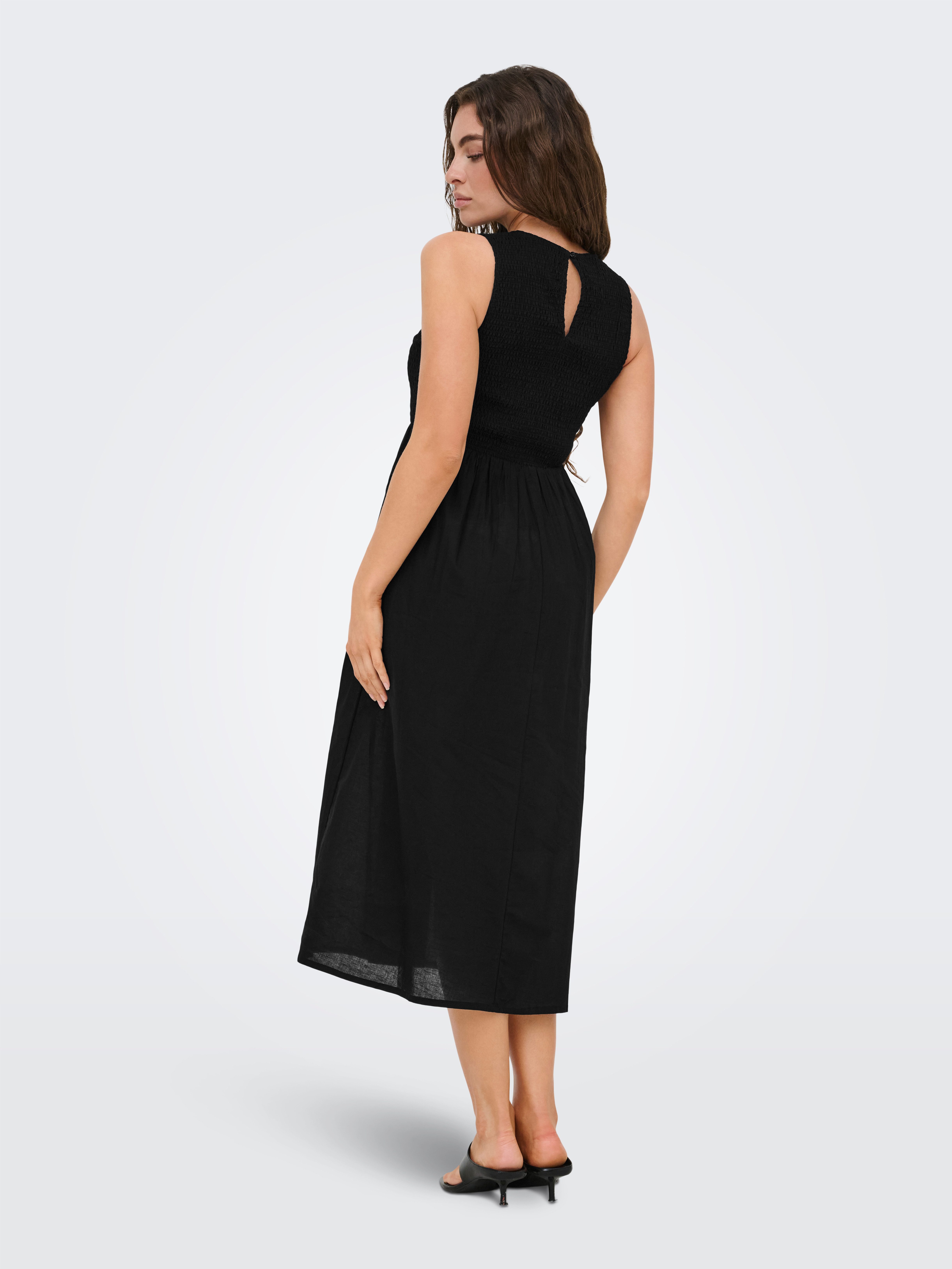 JDY Midikleid JDYDIEGO S/L SMOCK MIDI DRESS WVN NOOS