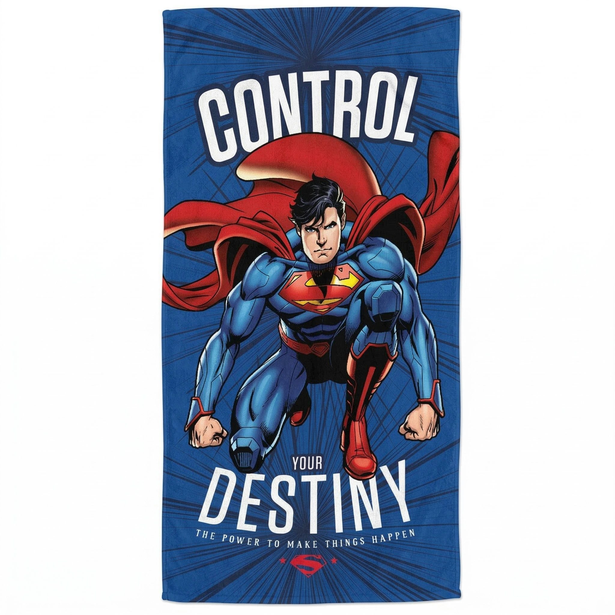 DC Comics Strandtuch DC Comics Superman Badetuch Mikrofaser Duschtuch XL 70x140, Mikrofaser