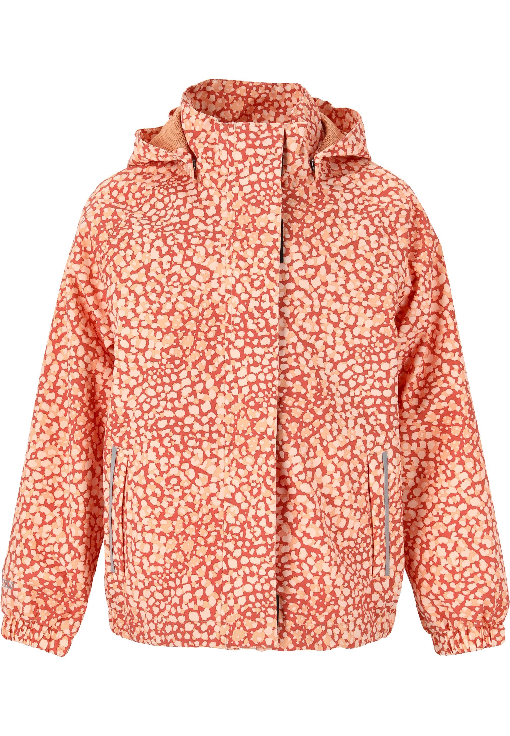 ZIGZAG Outdoorjacke rosa Beschichtung mit wasserabweisender Dakota