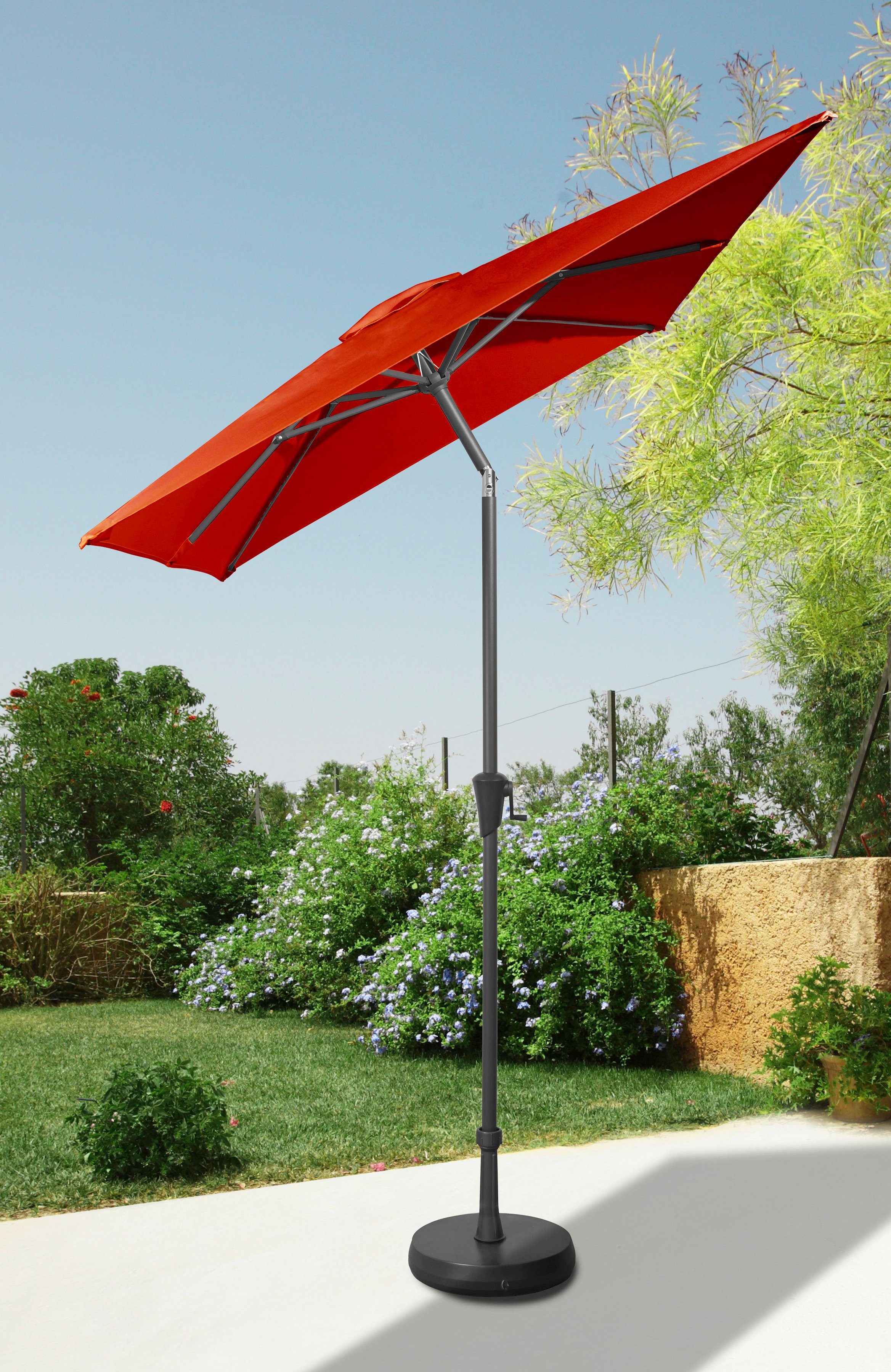 garten gut Sonnenschirm, LxB: 160x230 cm, abknickbar, ohne Schirmständer  online kaufen | OTTO