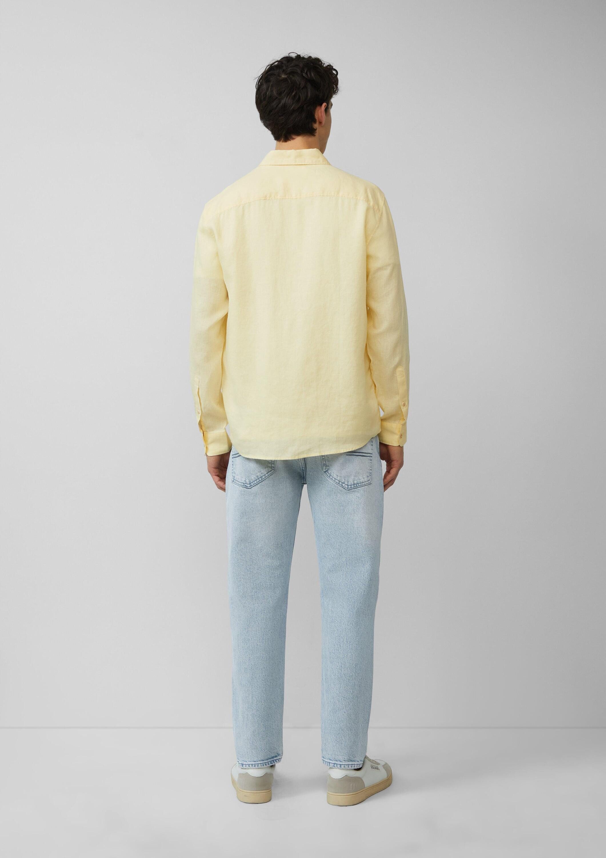 s.Oliver Langarmhemd Hemd Regular Fit: Langarmhemd aus Leinen