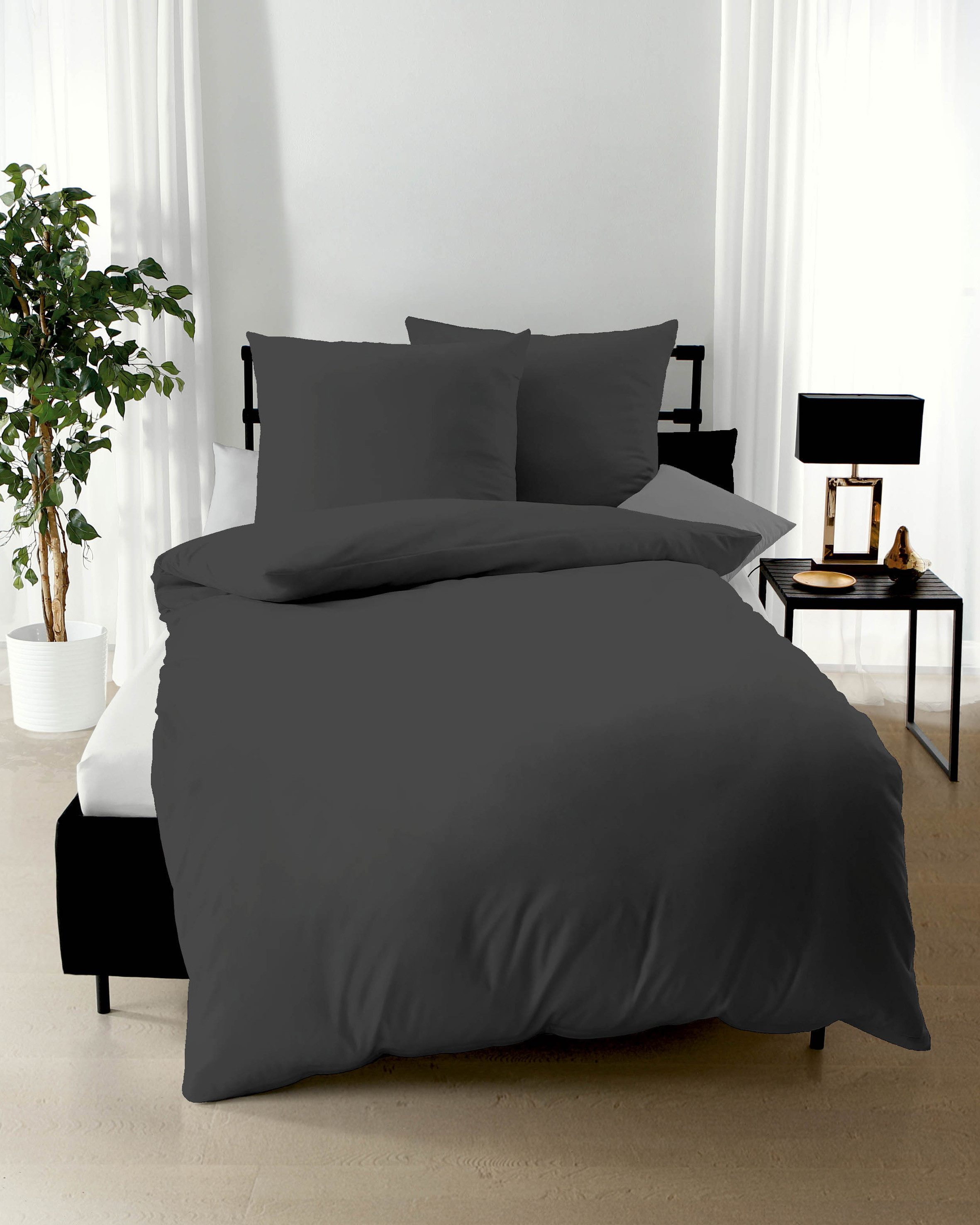 Kaeppel Постільна білизна Uni, Mako-Satin, 2 teilig, Unifarben
