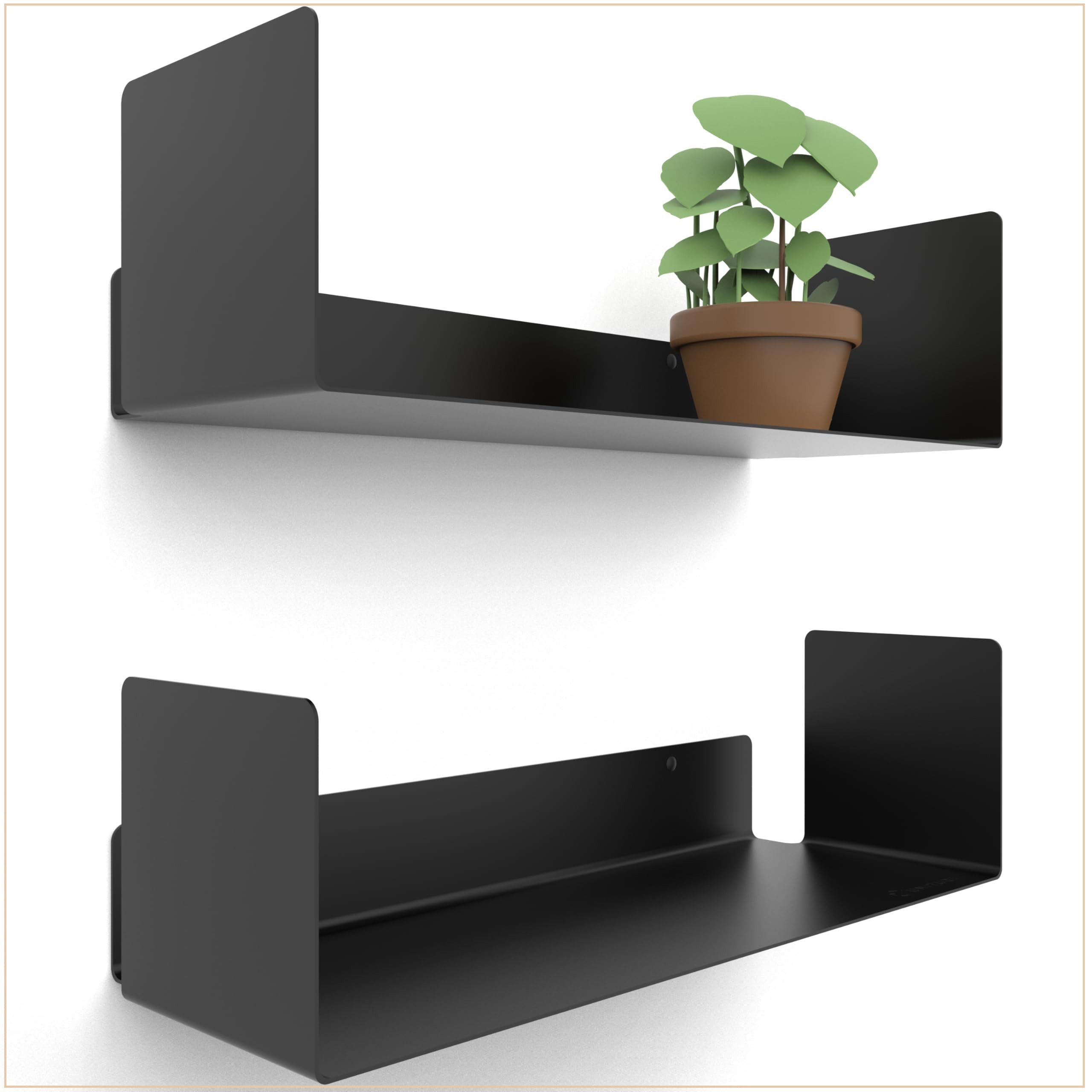 UNITURE Wandregal Moderne Regal Wand Design 2er Set - 2x40 cm Bücherregal s günstig online kaufen