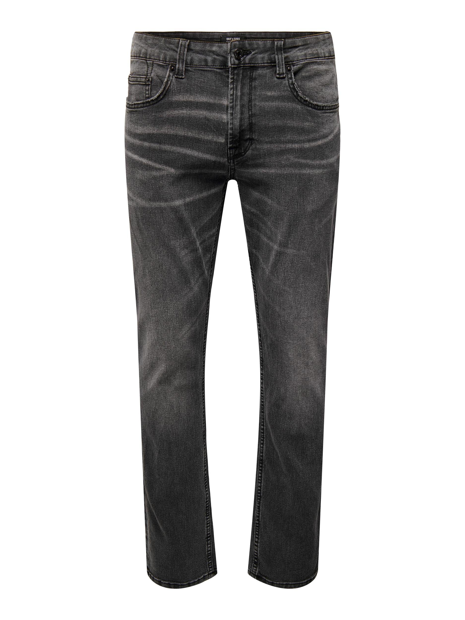 ONLY & SONS GREY 6458 JEANS REG. VD Dark Slim-fit-Jeans Grey Denim D. ONSWEFT