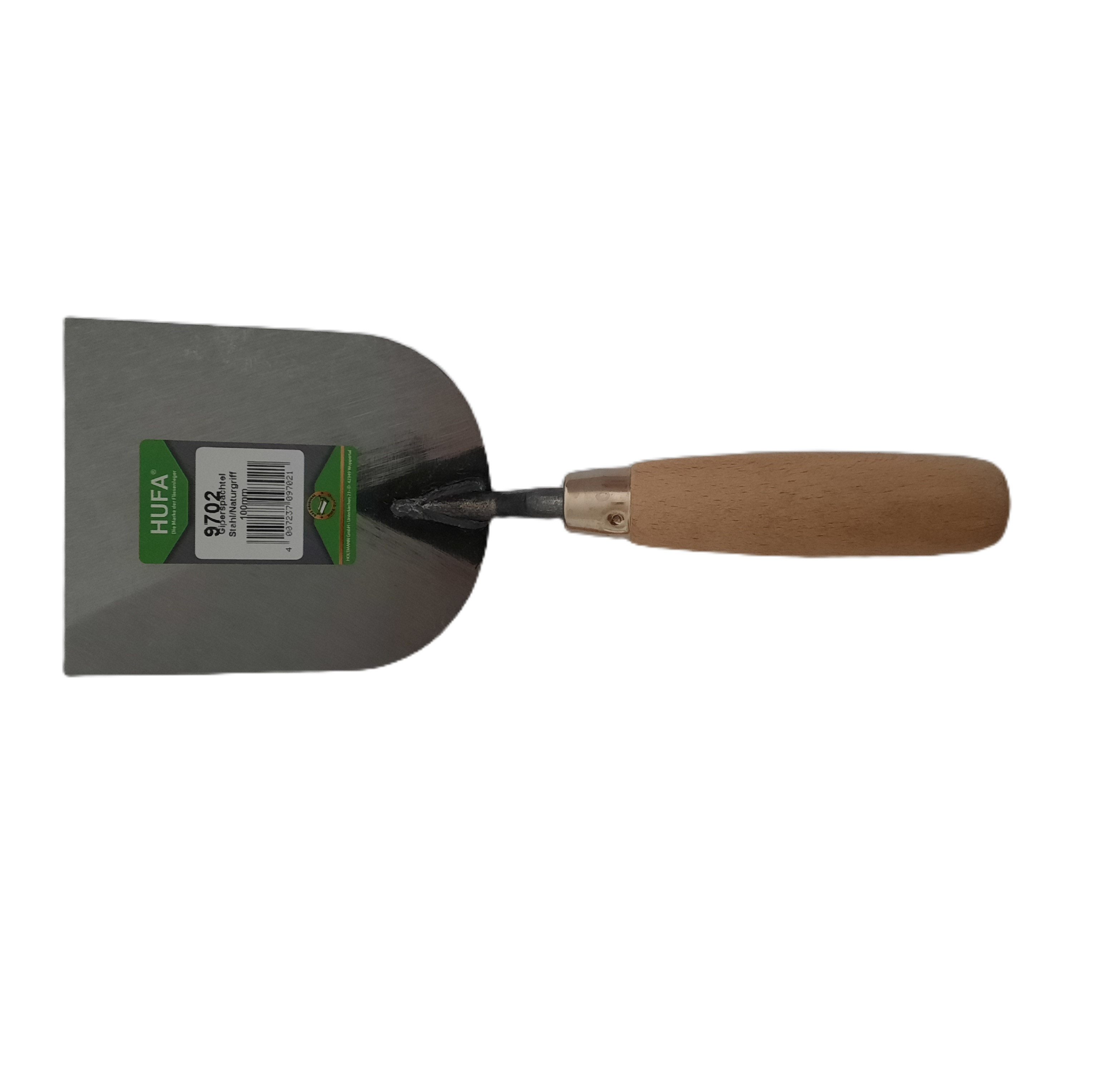Hufa Stukkateurspachtel Hufa Fliesenleger Gipserspachtel 100mm Stahl Holzgriff