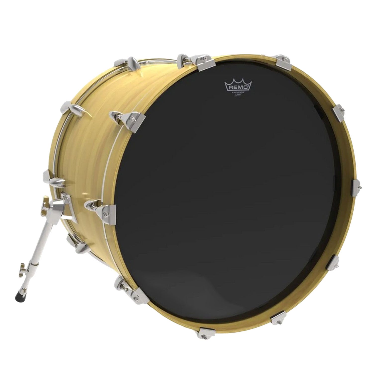 Remo Schlagzeug Remo Powerstroke 3 Ebony Bassdrum-Fell 20 Zoll,Bassdrum Fell 20 Zoll schwarz, Bassdrum Fell 20 Zoll schwarz