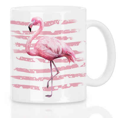 style3 Tasse, Keramik, Pink Flamingos Motivtasse hipster strand rosa zoo karibik hawaii kaffee becher lgbt schwul
