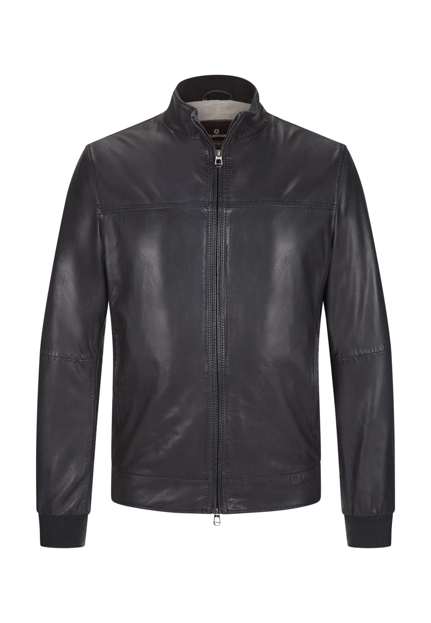 Lederjacke MSGilberto Herren Bikerjacke Jacke Leder klassisch