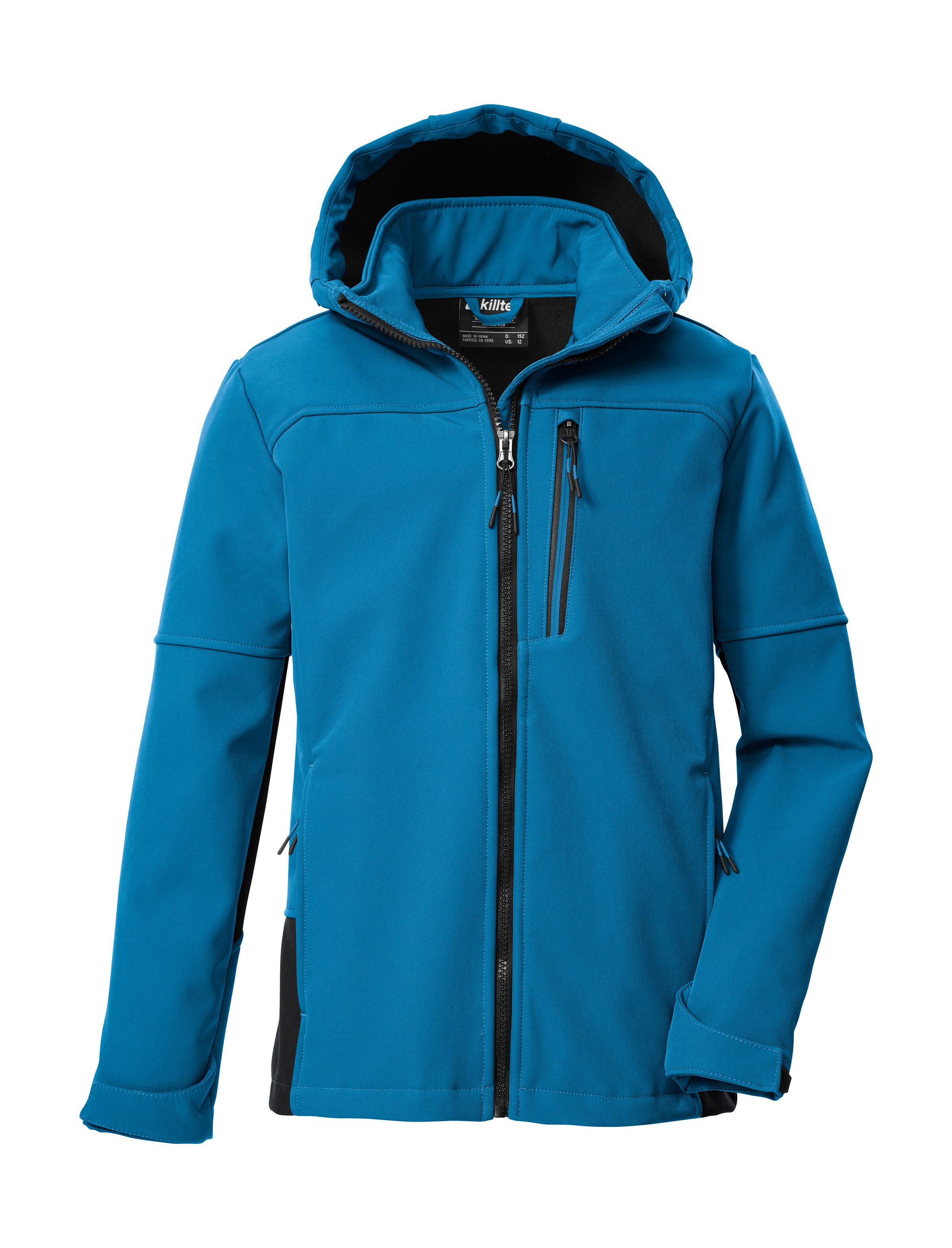 Killtec Softshelljacke KOW 226 BYS SFTSHLL JCKT Wind- und wasserabweisende Kinder-Softshelljacke, Fleece, Reflektoren