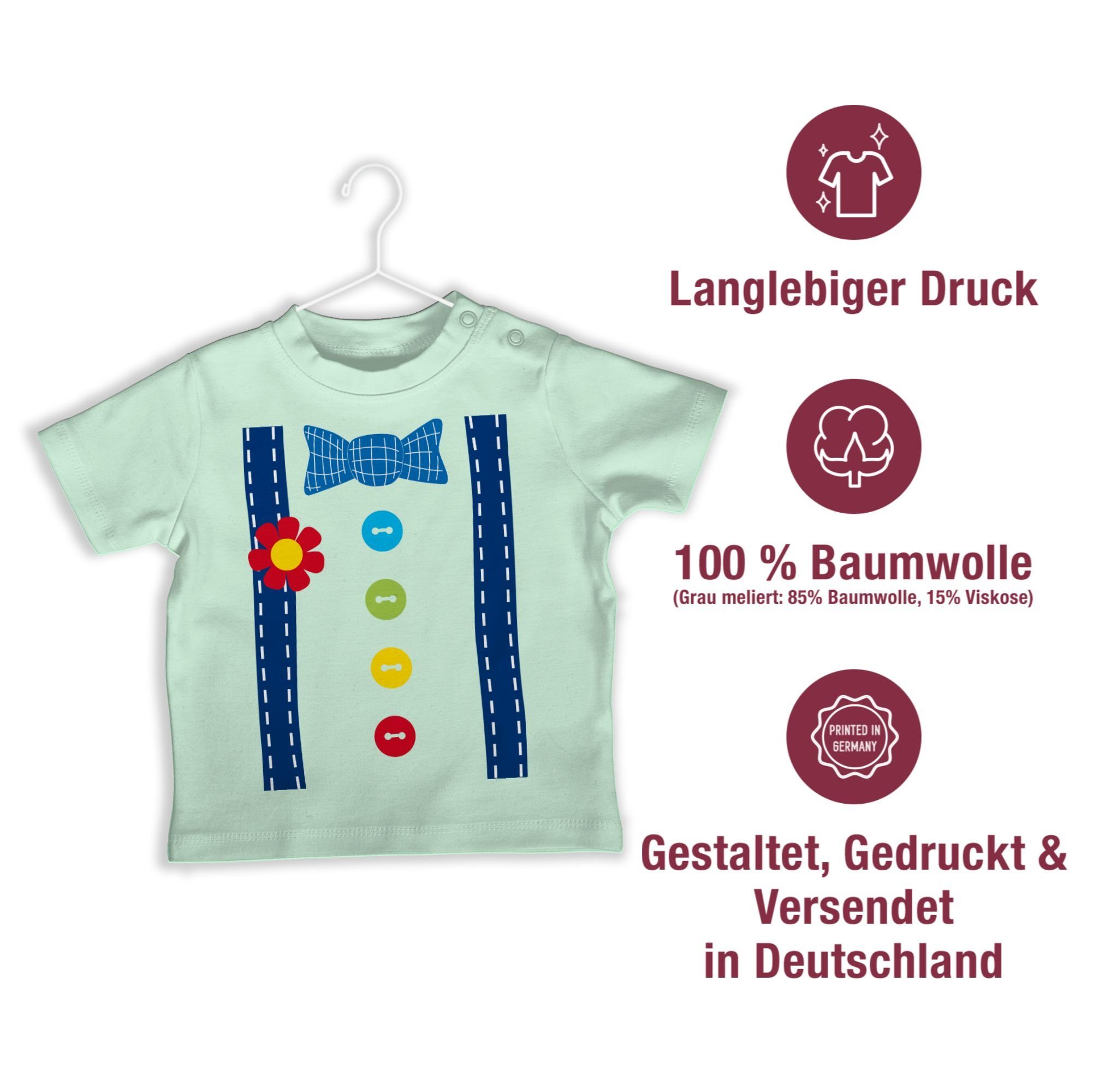 Mintgrün T-Shirt Gruppen Shirtracer & Fasching Karneval - Clowns Clown Clownkostüm Kostüm 2