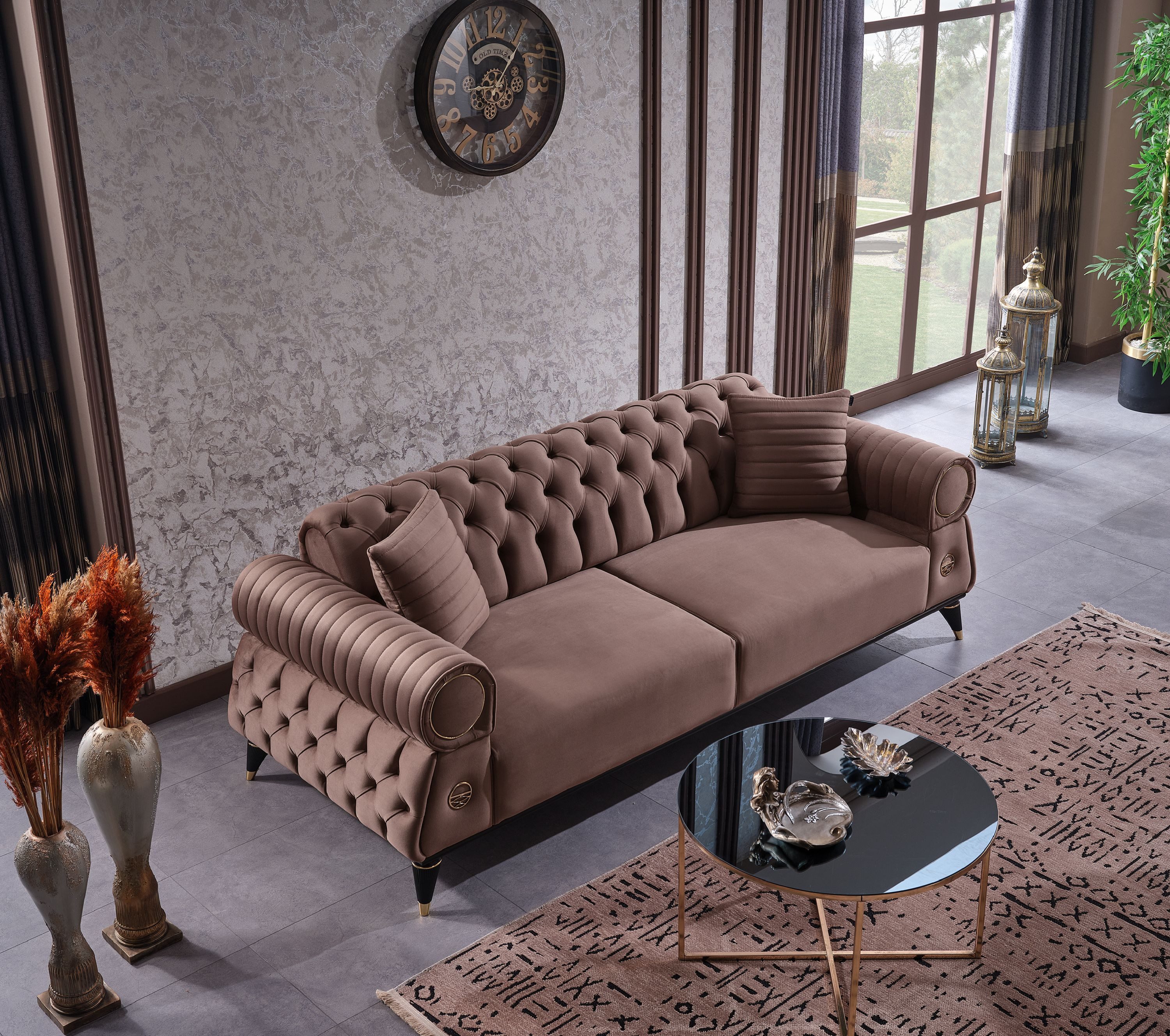 Nobelaa Sofa Sitzgruppe/Sofa Set - Wohnzimmergarnitur "Bellina" 3+3+1