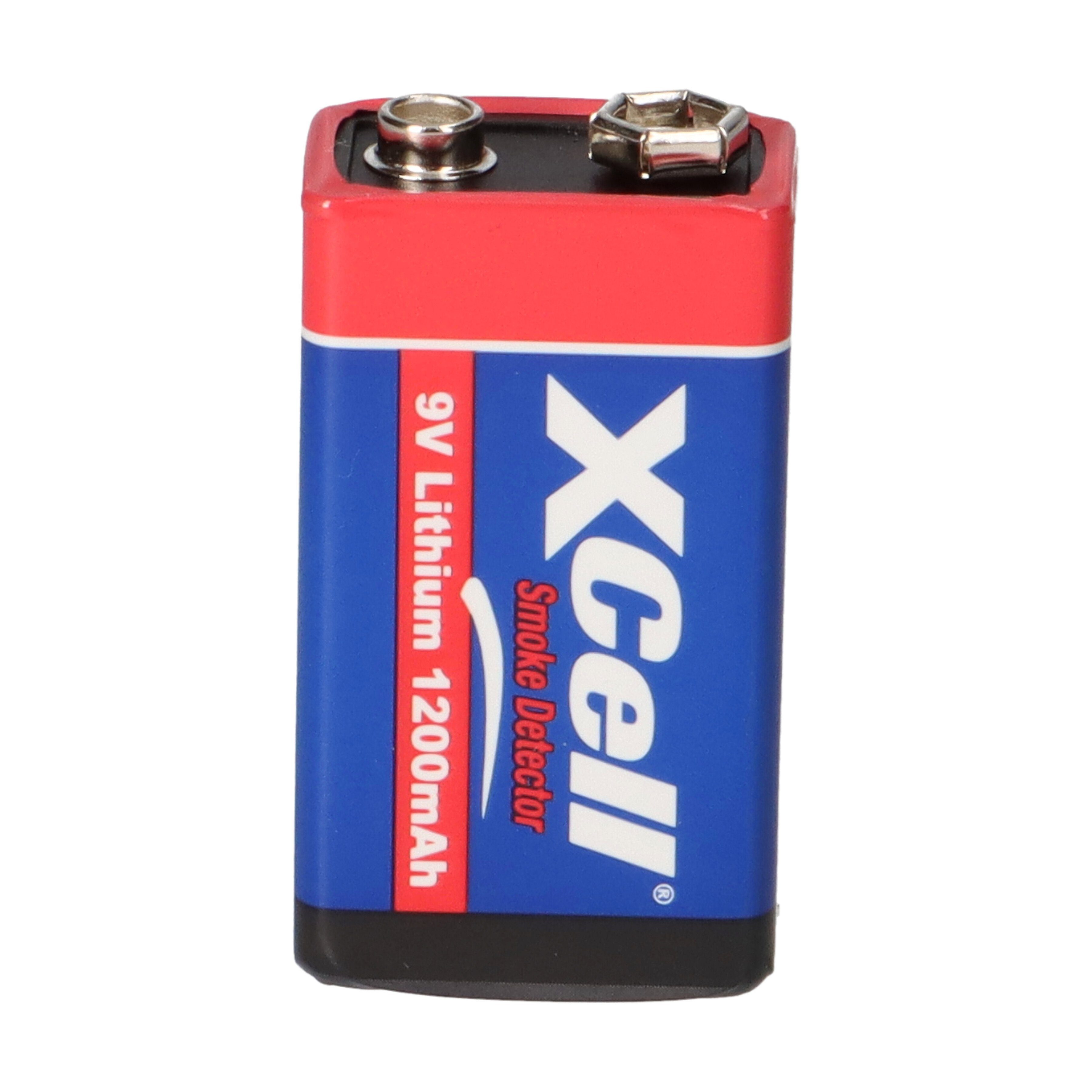 XCell für Lithium Batterien Block XCell Rauchmelder / Batterie 9V Hochleistungs- 10x